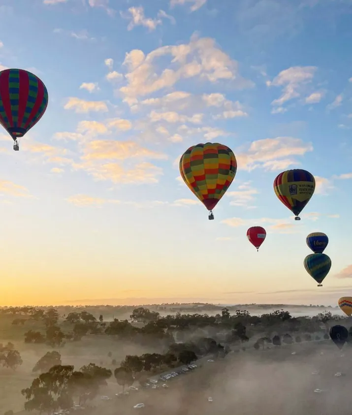 Hot air balloon ride
